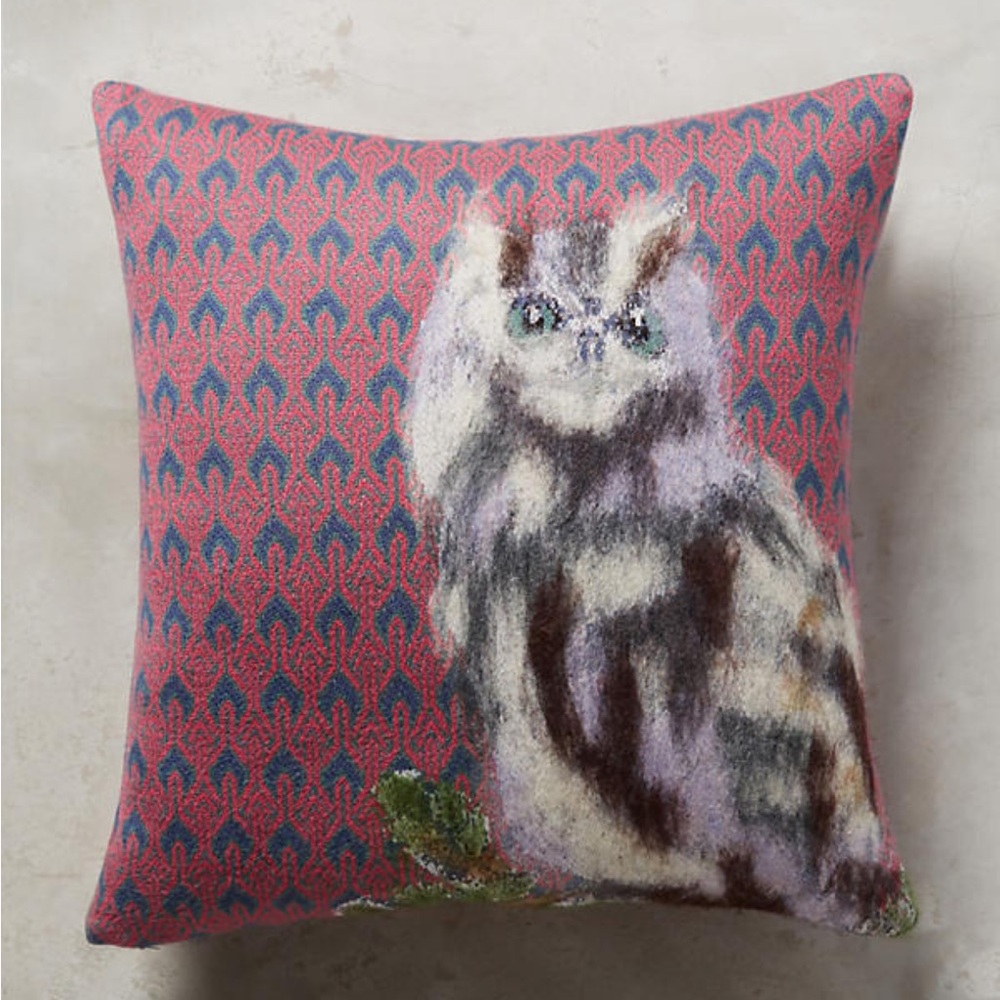 Anthropologie Woodland Pillowcase 18x18